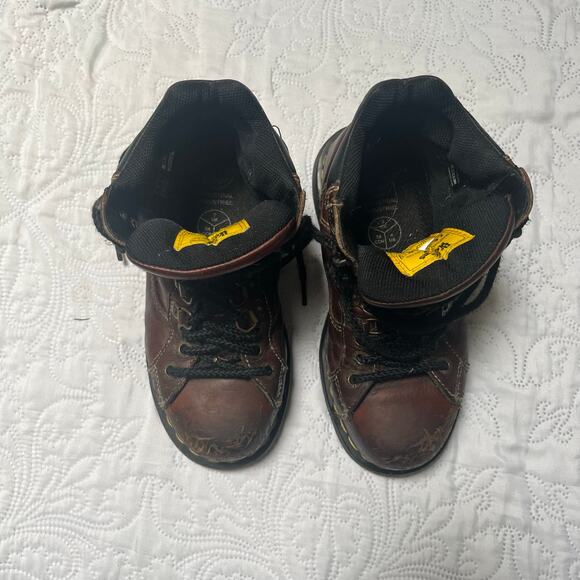 Dr Martens Vintage Steel Toe Industrial High Top Work Boots Size M 4 / W 5 - Picture 8 of 13